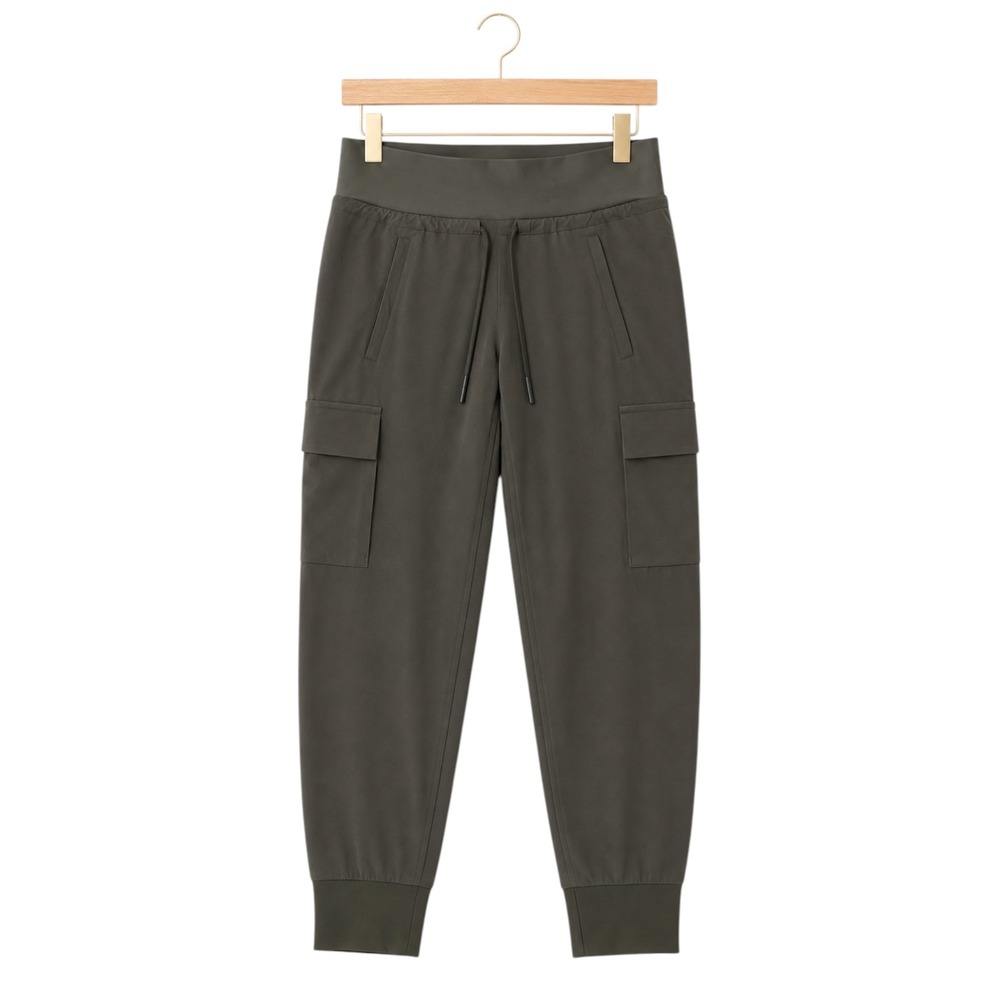 Athleta Sutton Jogger Cargo Womens 2 Olive Hiking Stretch Travel Utility